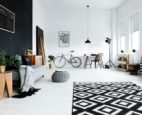 Multifunctional, Black And White Room