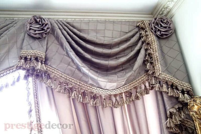 Beautiful swags and curtains