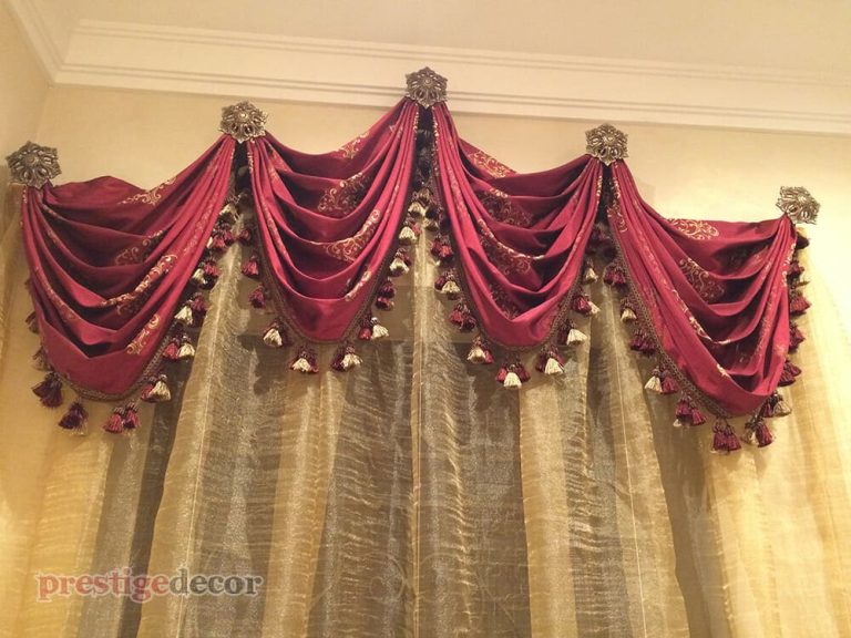 5 russian balloon sheers blinds swags