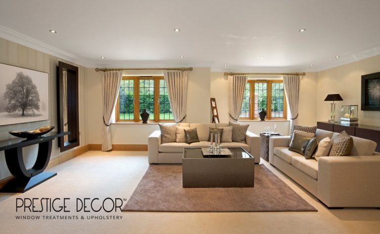 Large Model Reception Room In Luxury Window Treatments