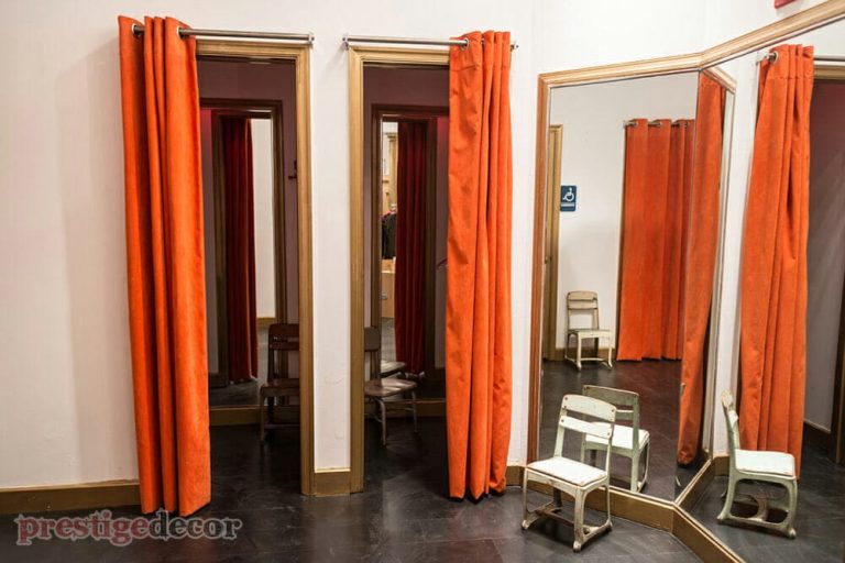 boutique fitting rooms curtains