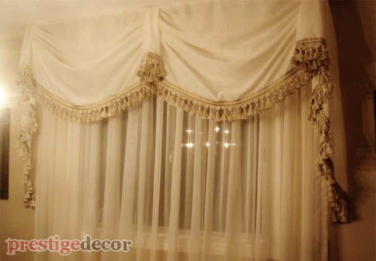 sheer curtains swags
