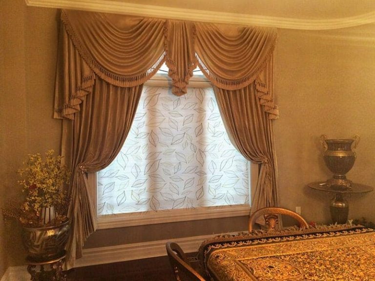 Luxurious window treatments in a Mississauga Home