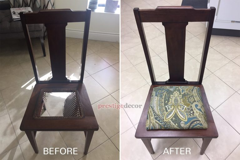 antique chair upholstery before after