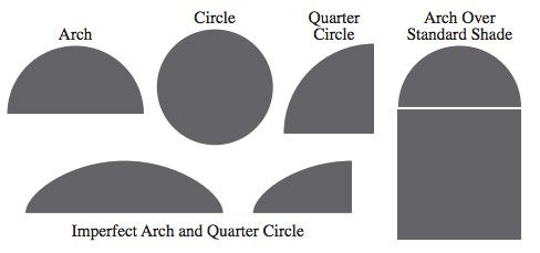 arched circular blinds shades