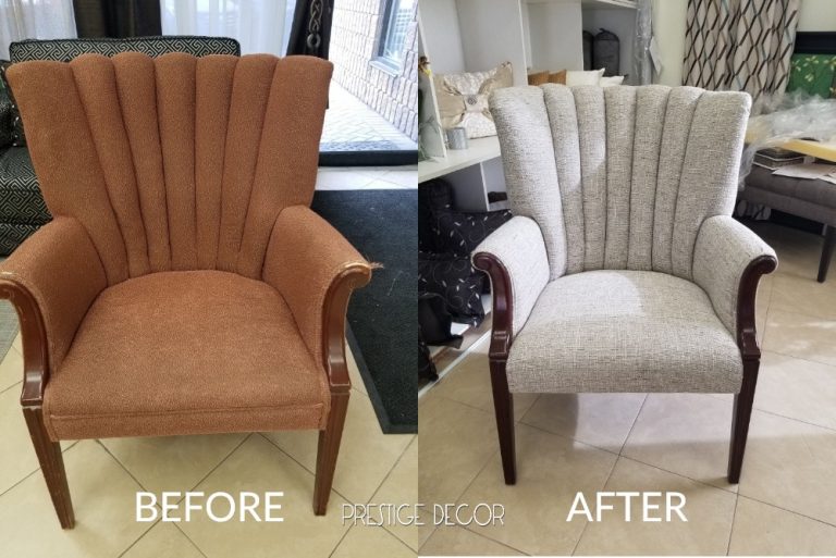 channel wing chair upholstery