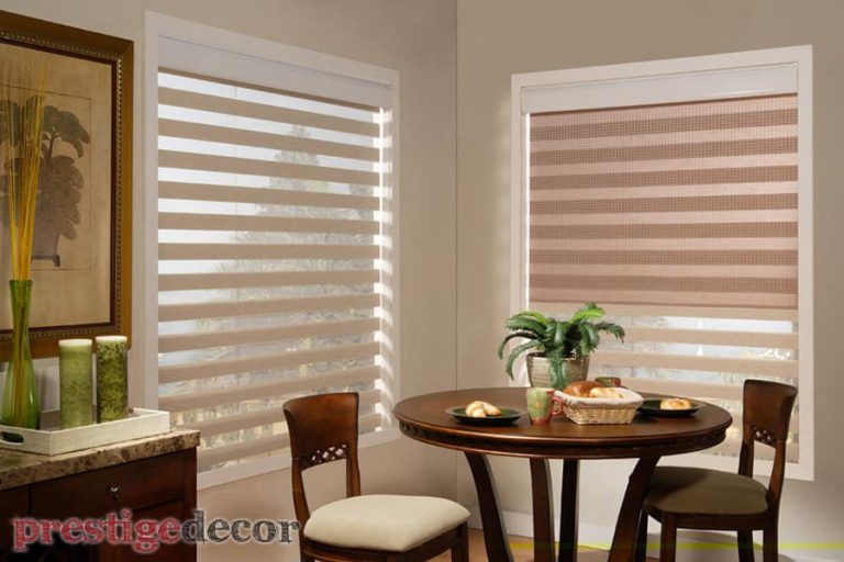 horizontal multi shade blinds brown l