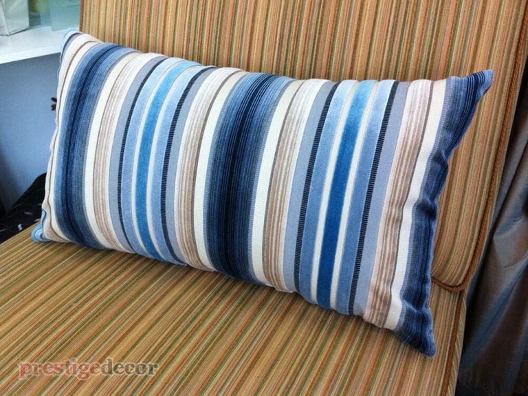 stripe custom cushions