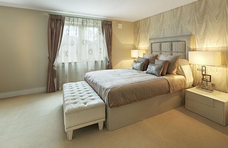 Bedroom Window Treatments & Upholstery