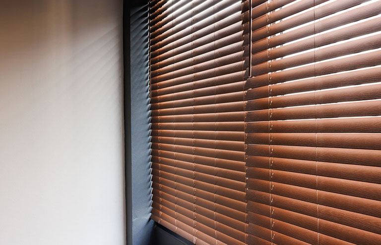 two inch faux wood blinds